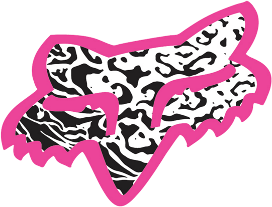Fox Head 7in Decal - Fox Racing Png (540x540), Png Download