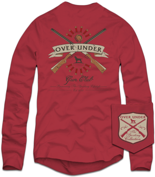 Over Under Gun Club Long Sleeve T-shirt Lighthouse - Over Under L/s Timber Ghost - Size: Medium (600x600), Png Download