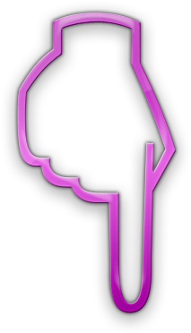 009146 Pink Jelly Ic - Transparent Png Down Arrow (420x420), Png Download