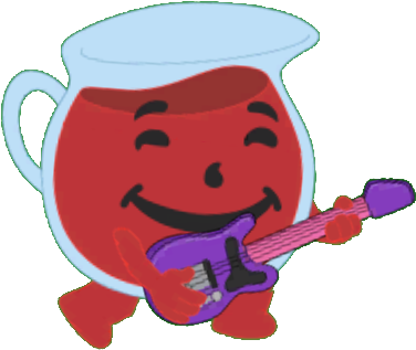 Kool Aid Man Rock Out - Kool-aid Man (385x343), Png Download