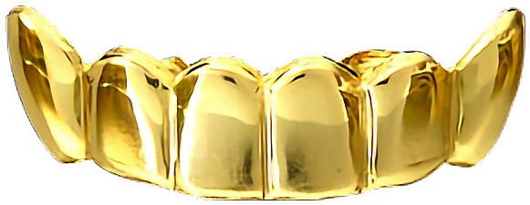 Download HD Gold Teeth Png - Gold Tooth Png Transparent PNG Image