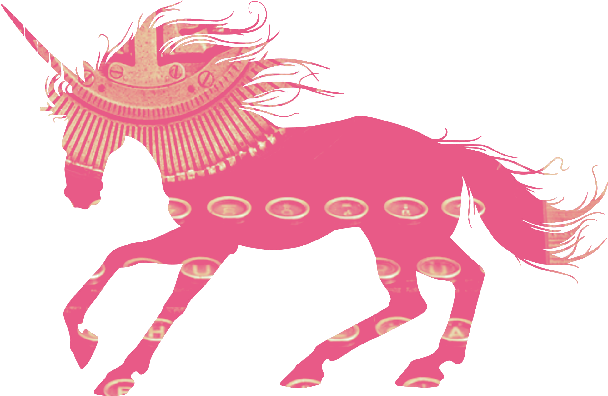 75 - Pink Images Of Unicorns (2000x1488), Png Download