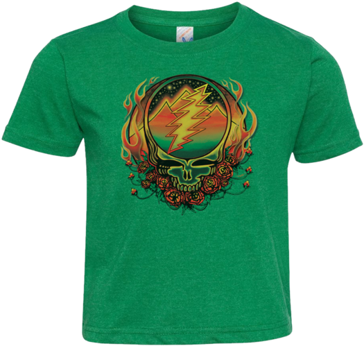 Grateful Dead Scarlet Fire Stealie Toddler T - Steal Your Face (550x550), Png Download