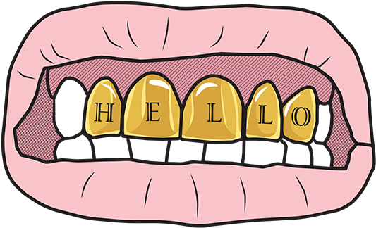 Smartypants106goldteeth - Gold Teeth Clip Art (598x462), Png Download