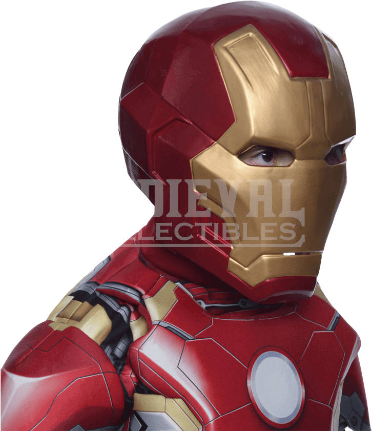 Age Of Ultron Kids Iron Man Mask - Avengers 2 Iron Man Mark 43 Kids Mask (850x850), Png Download