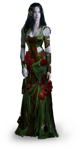 On The Elves - Female Ogre Pantheon (300x543), Png Download