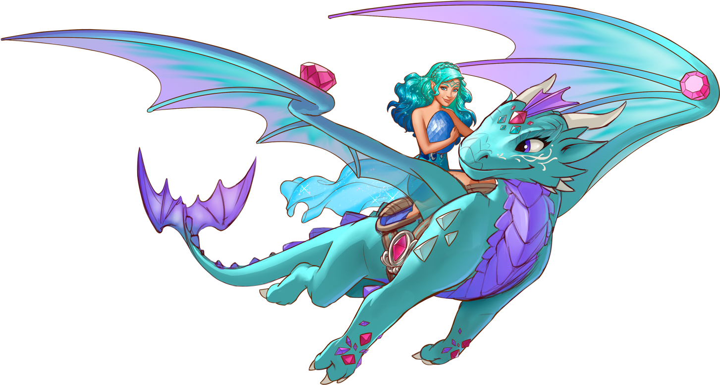 Merina - Lego Elves Blue Dragon (1488x838), Png Download