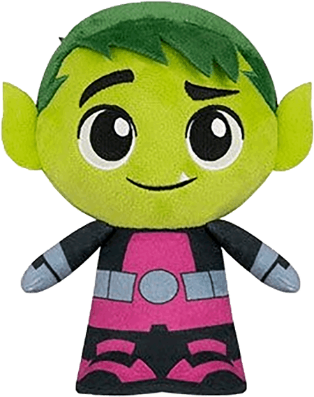 Beast Boy 7" Plush - Teen Titans Go Funko Plush (600x600), Png Download