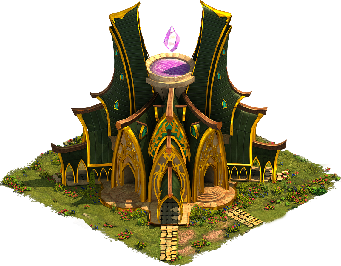 01 Town Hall Elves 14 Cropped - Elvenar (1143x891), Png Download