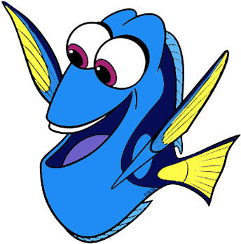 Nemo Dory Png Clip Free - Disney Finding Dory Plush Blanket - Dory & Nemo (350x364), Png Download