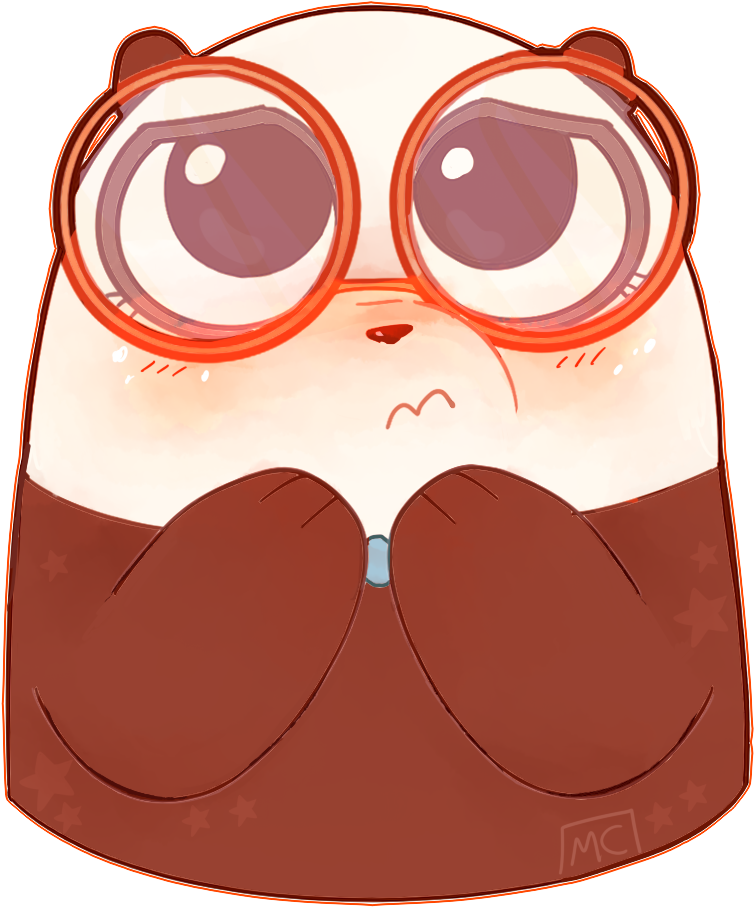 We Bare Bears - Panda We Bare Bears Glasses (901x978), Png Download