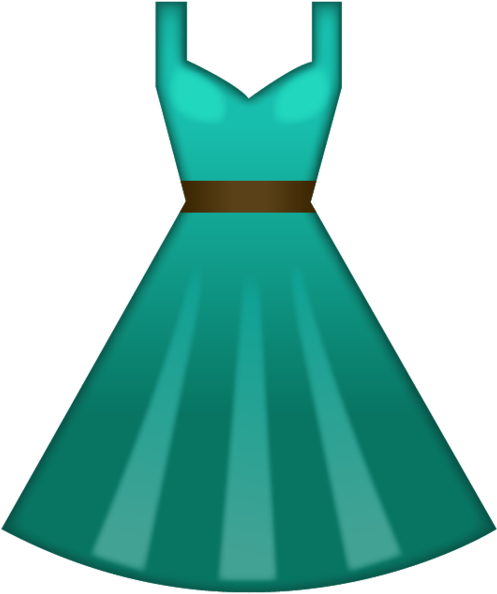 Dress Clipart Emoji - Dress Emoji Transparent (600x600), Png Download