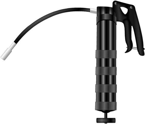 Grease Gun And Nipple (600x517), Png Download