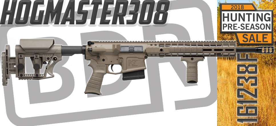 Black Dirt Rifleworks Hogmaster 308 Rifle - Rifle (966x441), Png Download