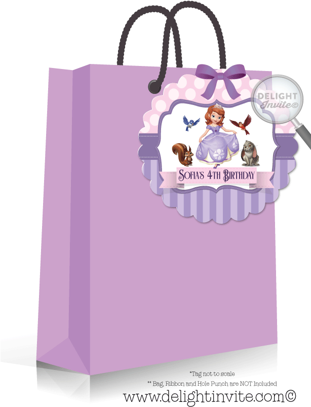 Sofia The First Favor Tag - Disney Junior Sofia The First Giant Wall Decals (613x822), Png Download