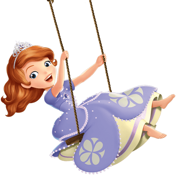 Topo De Bolo Princesa Sofia (614x609), Png Download