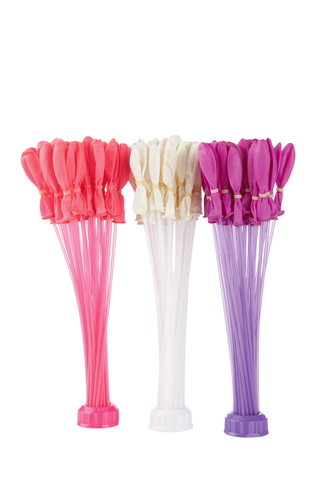 Self-sealing Water Balloons, Pink/purple/white - Lidl Wasserbomben (500x500), Png Download