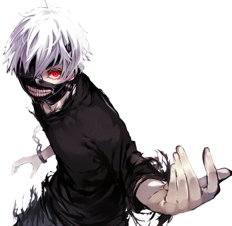 Kaneki Ken Tokyo Ghoul Render By Azizkeybackspace-d7nb4a0 - Anime Ghoul (1242x772), Png Download