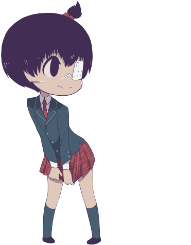 Kaneki Bb In A Skirt - Cartoon (500x500), Png Download