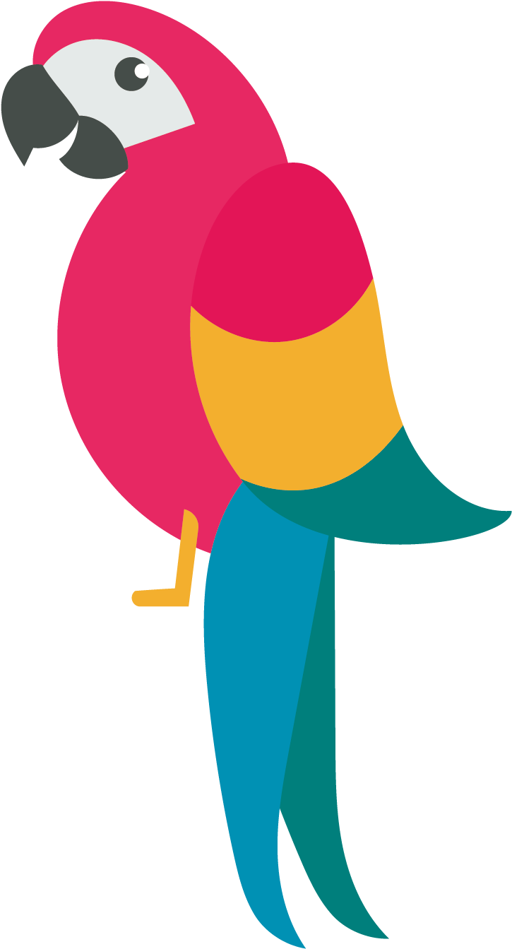 Banner Free Stock Draw Birds Parrot Clip Art Transprent - Cute Parrot Drawing (2362x2362), Png Download