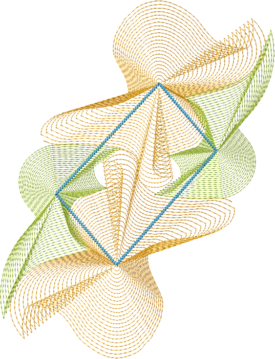 Geometric Embroidery - - Illustration (563x734), Png Download