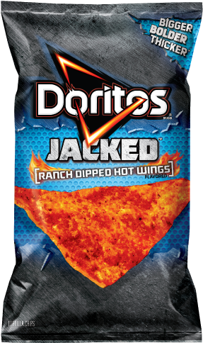 Ranch Dipped Hot Wings Doritos (334x483), Png Download