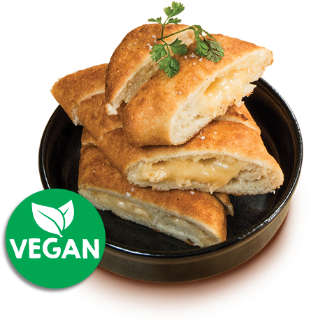 Classic Garlic Calzone V - Vegan Cheese (600x467), Png Download