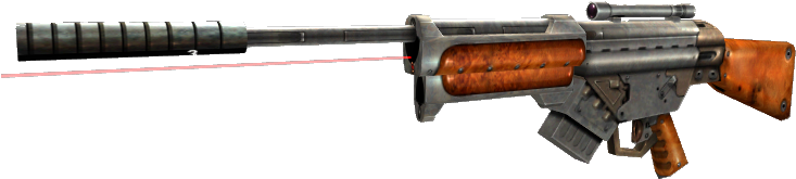 Raptor Sniper Rifle Ss1 - Serious Sam Raptor Sniper (738x195), Png Download