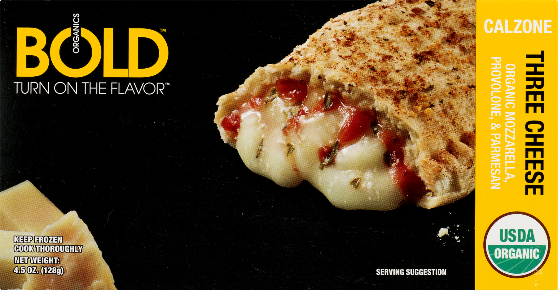 Bold Organics Three Cheese Pizza (1800x1800), Png Download