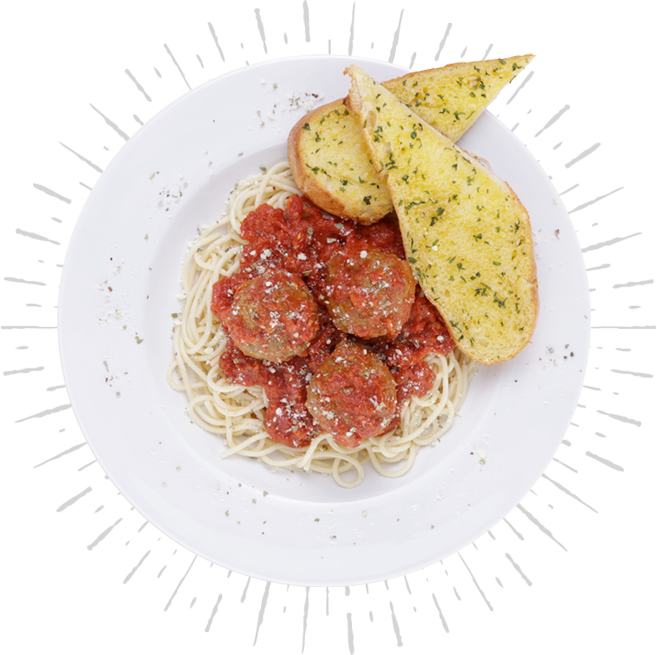 All Dinners Served With Small Garden Salad & Garlic - Capellini (657x655), Png Download