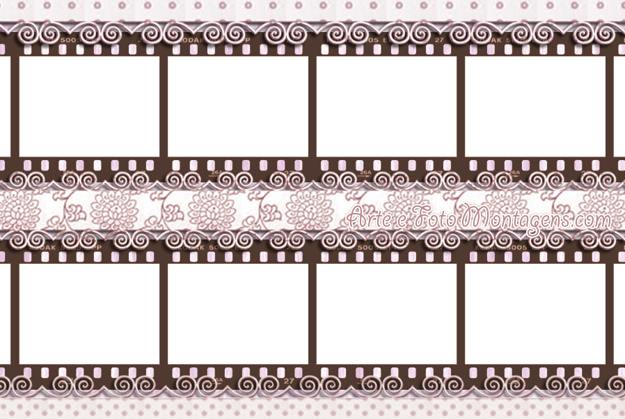 Montagem Para Fotos - Molduras De Filme Png (898x602), Png Download