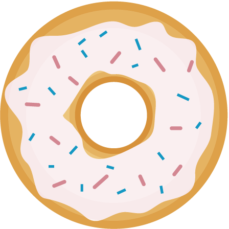 Free To Use & Public Domain Clip Art - 甜 甜 圈 卡通 (448x448), Png Download