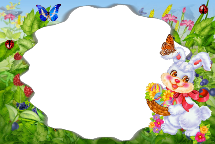 Moldura Para Fotos Pc3a1scoa Coelho Frames Png Pascoa - Bordas Para Pascoa (840x564), Png Download