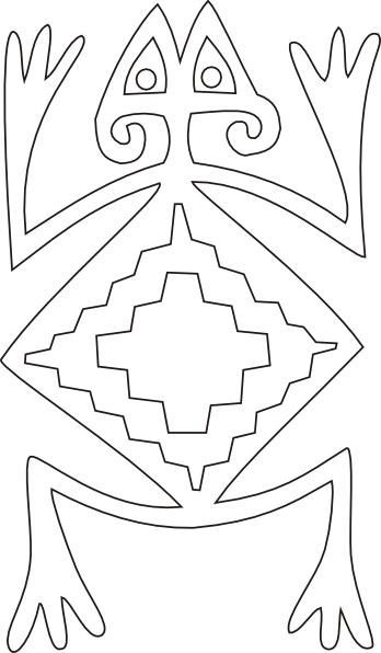 Symmetry Clipart Sad Frog - Sapo Diaguita (348x596), Png Download