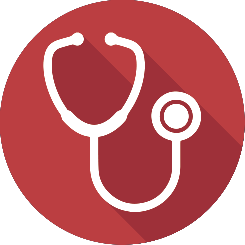 Wellness-icon - Stethoscope Icon Circle (490x490), Png Download