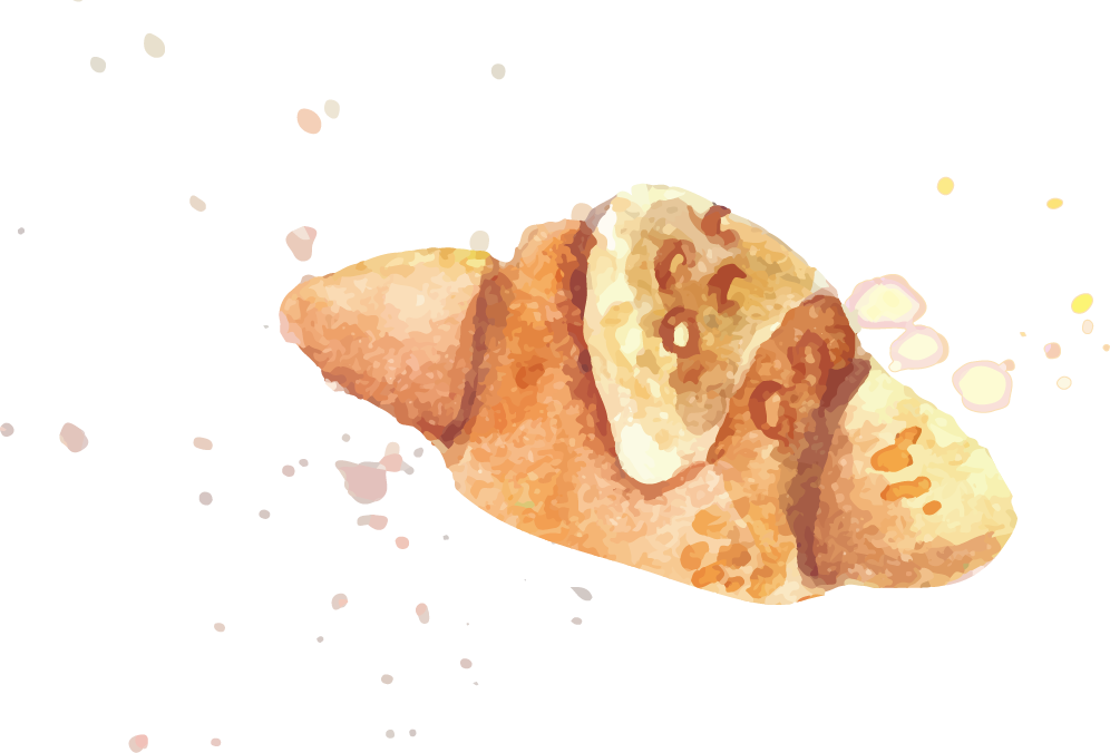 Breakfast Painted (996x676), Png Download