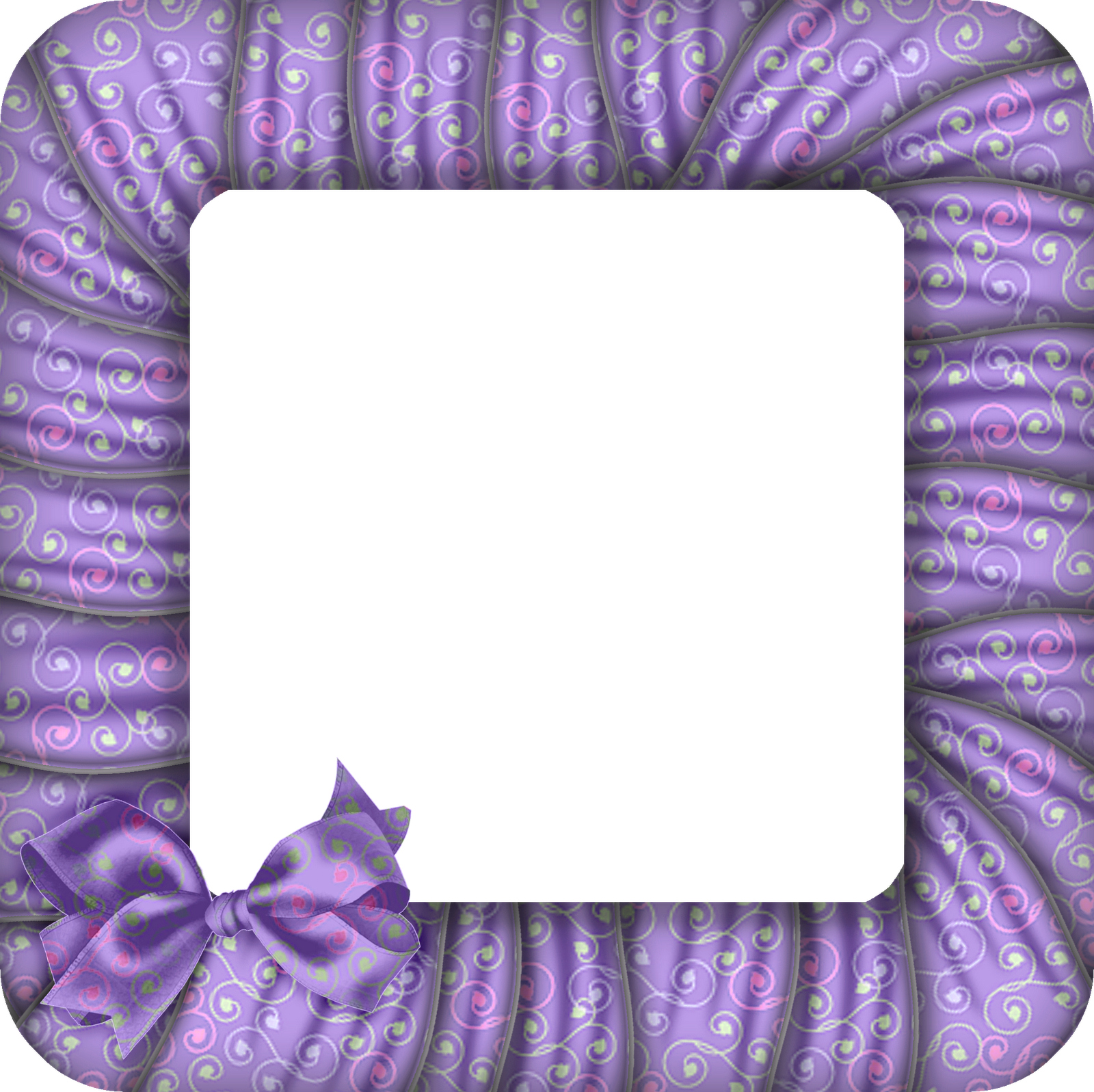 Png Purple Photo Frame (1600x1597), Png Download