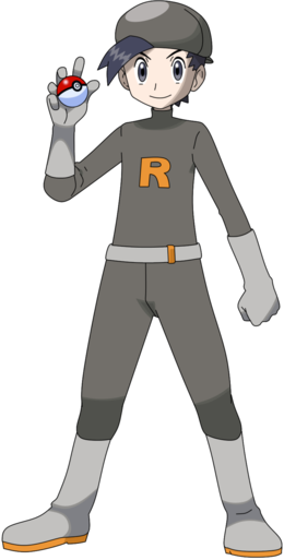 Gold In Team Rocket Outfit Clipart Pokémon Gold And (260x513), Png Download
