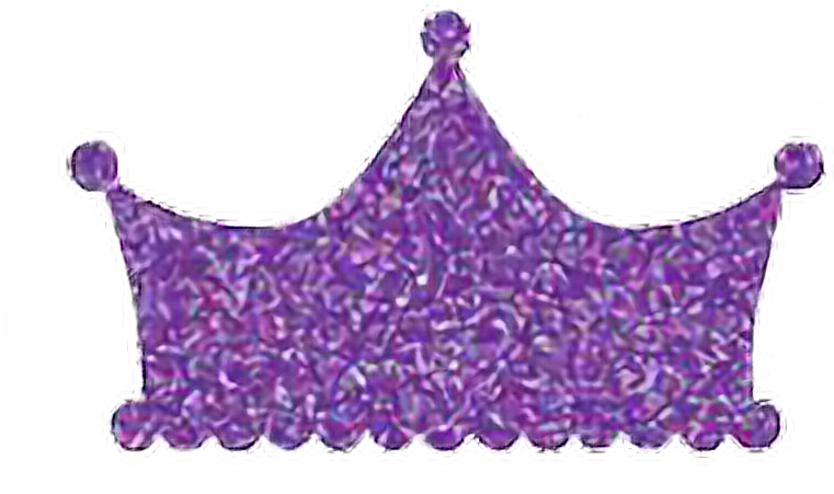 Purple Crown Glitter Sparkly Shiny Royal Jewerly Clip - Crown Logo Glitter Png (760x472), Png Download