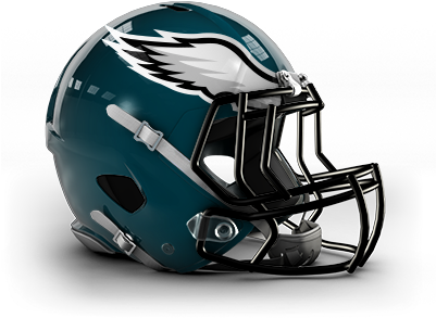 Philadelphia Eagles Helmet Png - Vikings Vs Eagles Helmets (400x320), Png Download