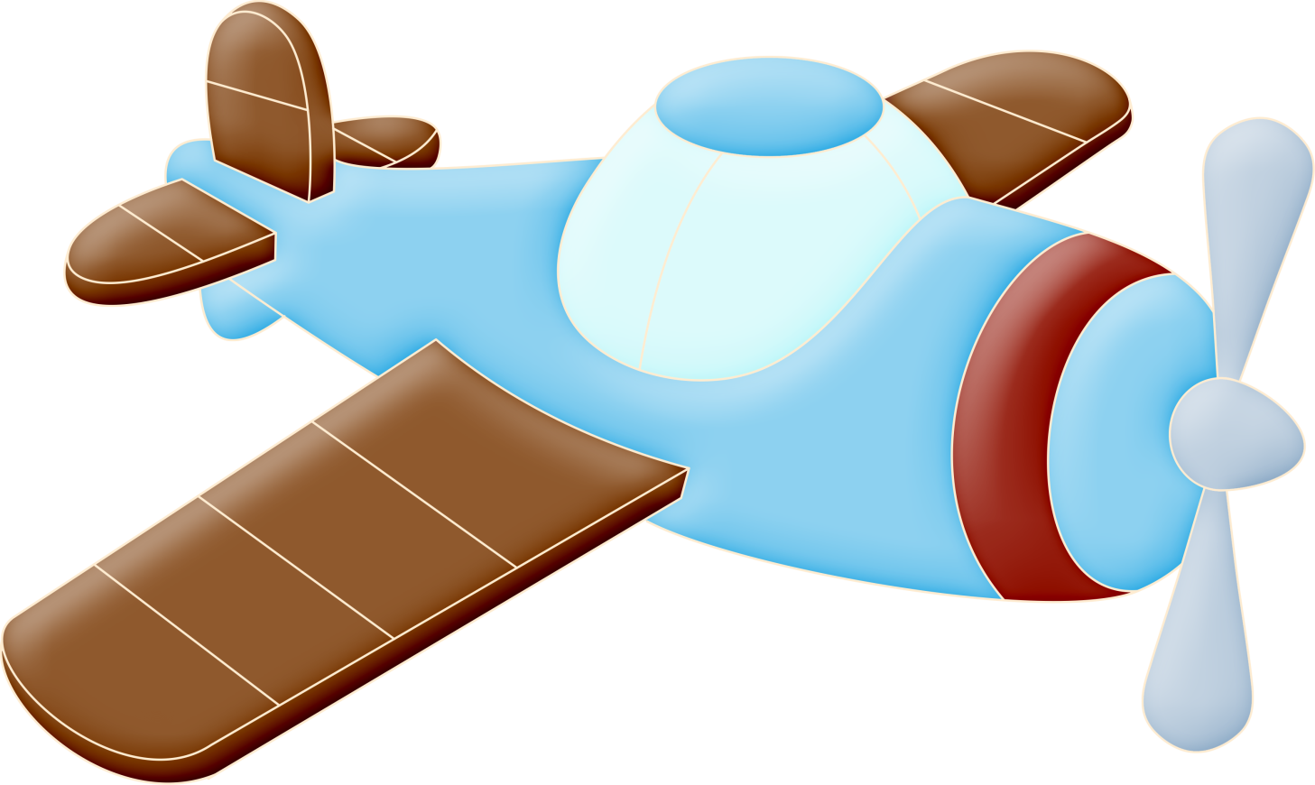 Toy Plane Cartoon Png Clipart - Avião Do Aviador Png (1457x870), Png Download