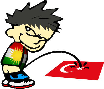 Fuck Turkey - Decal Piss On Dodge (429x402), Png Download
