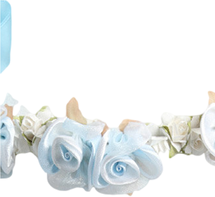 Blue Flower Crown Png - Light Blue Flower Crown Png (745x1024), Png Download