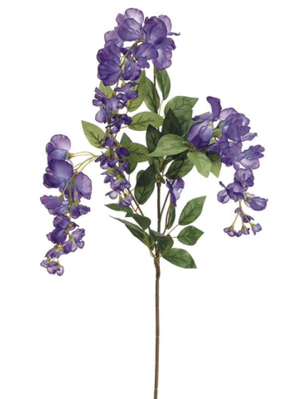 38" Wisteria Spray Purple - Allstate Floral 38" Wisteria Spray Purple (pack (800x800), Png Download