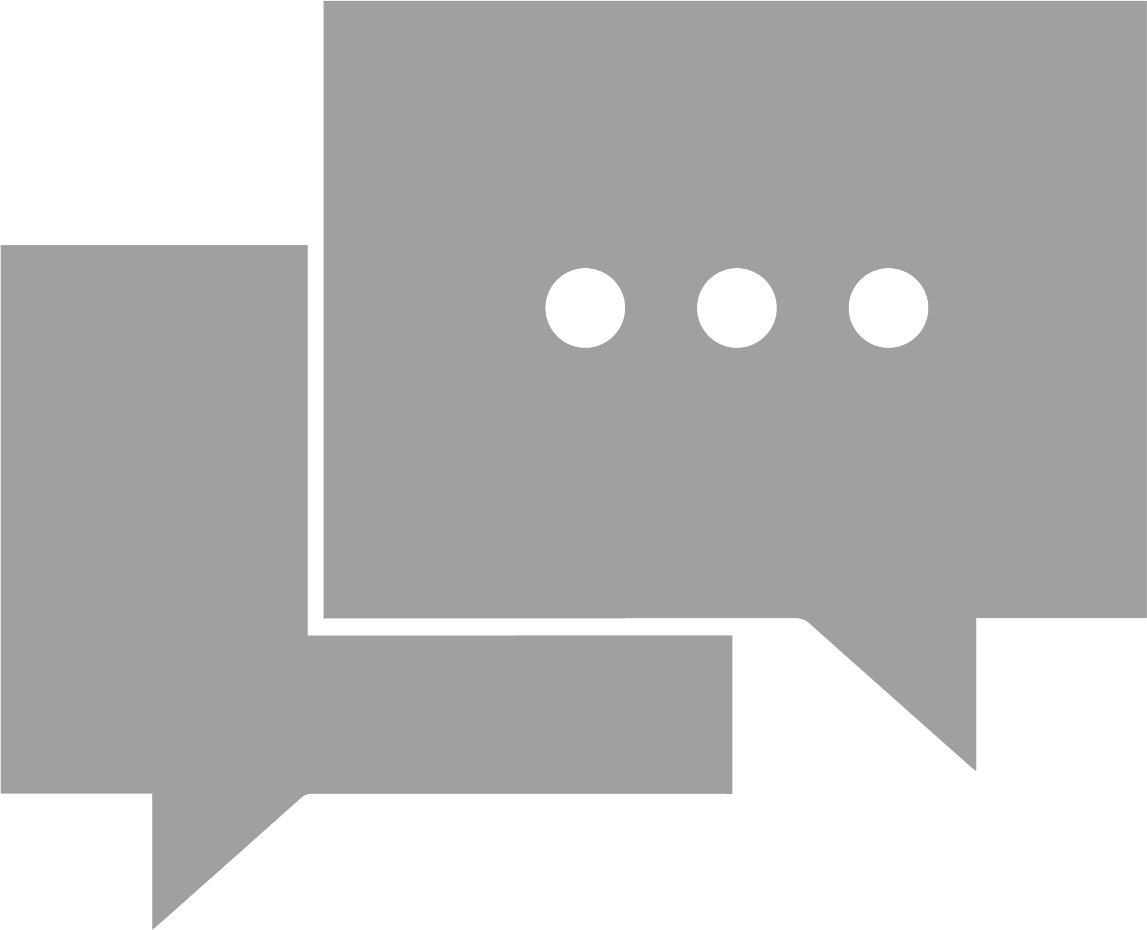 Live Chat Button Png Download - Grey Chat Box Icon (2729x2175), Png Download