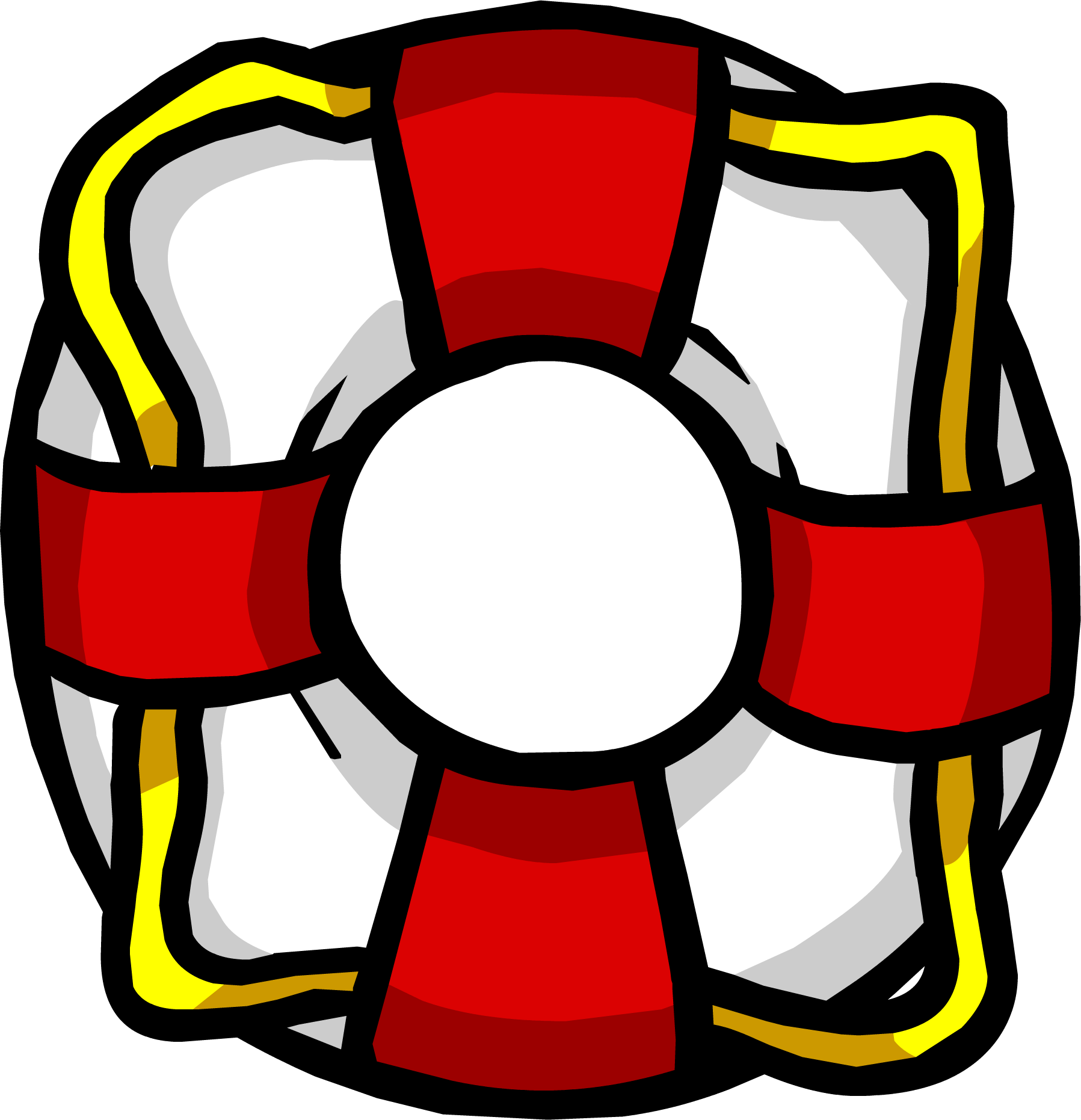 Life Ring - Club Penguin Life Ring (1797x1862), Png Download