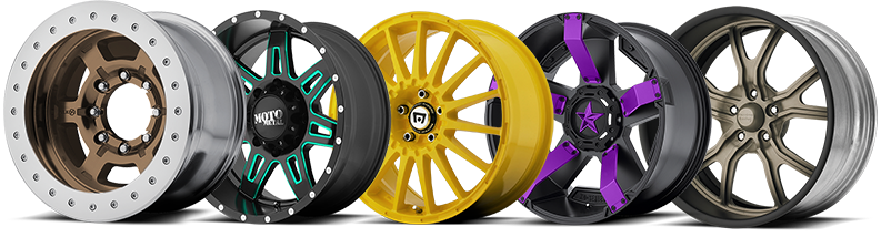 Design Your Wheel With Custom Colors Or Finishes - Custom Wheels (793x214), Png Download