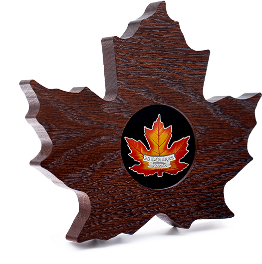 Pure Silver Coloured Coin The Canadian Maple Leaf - Maple Leaf (570x570), Png Download