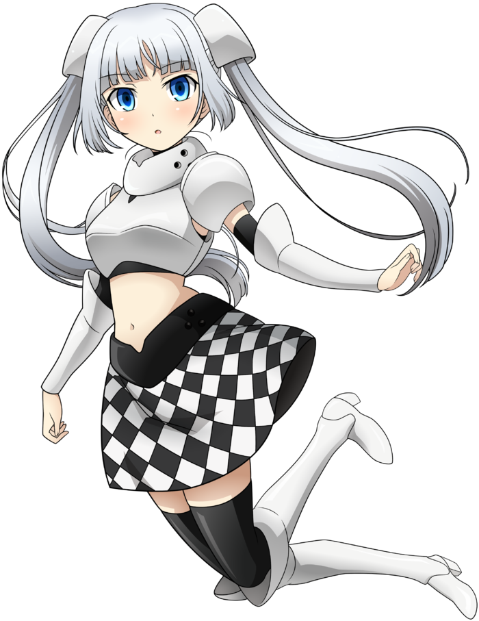 Miss Monochrome Is From The Popular Anime Boku No Pico - Miss Monochrome (700x907), Png Download