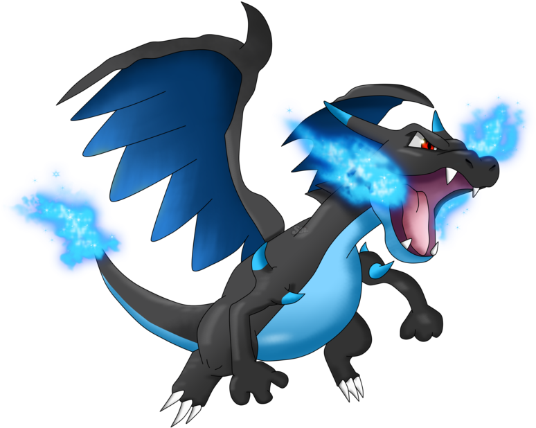 Mega Charizard X By Saodvd - Mega Dracaufeu (1024x622), Png Download